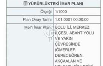 BOLU YOLÇATI KÖYÜNDE ASVALTA SIFIR EMSALSİZ ARAZİ