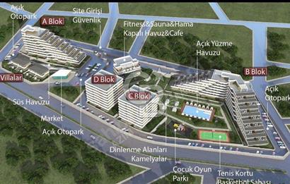 GARDEN LİVA SİTESİ SATILIK 2+1 ARAKAT LUX DAİRE