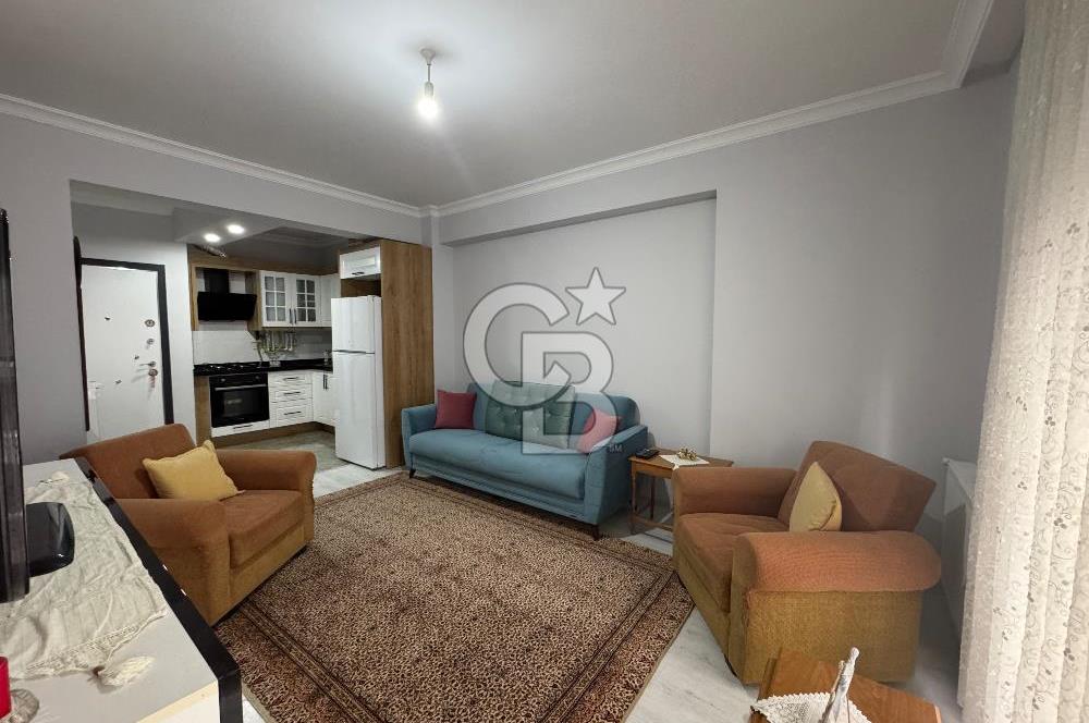 Alaybey 1+1 izban ve sahil yakını eşyalı balkonlu satılık daire