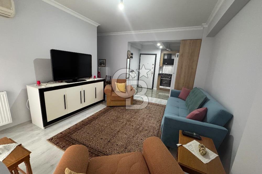 Alaybey 1+1 izban ve sahil yakını eşyalı balkonlu satılık daire