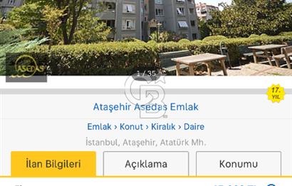 Ataşehir Kardelen 4 Sitesi Kiralık Geniş 3+1