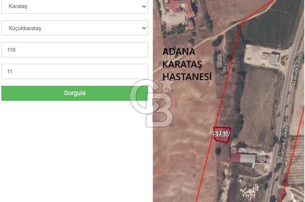 KARATAŞ HASTANEYE YAKIN KONUM 935M2 MÜSTAKİL TAPULU SATILIKARAZİ
