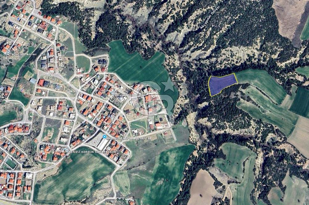 Denizli Pamukkale Karakurt 'ta 5.702 m² Satılık Tarla