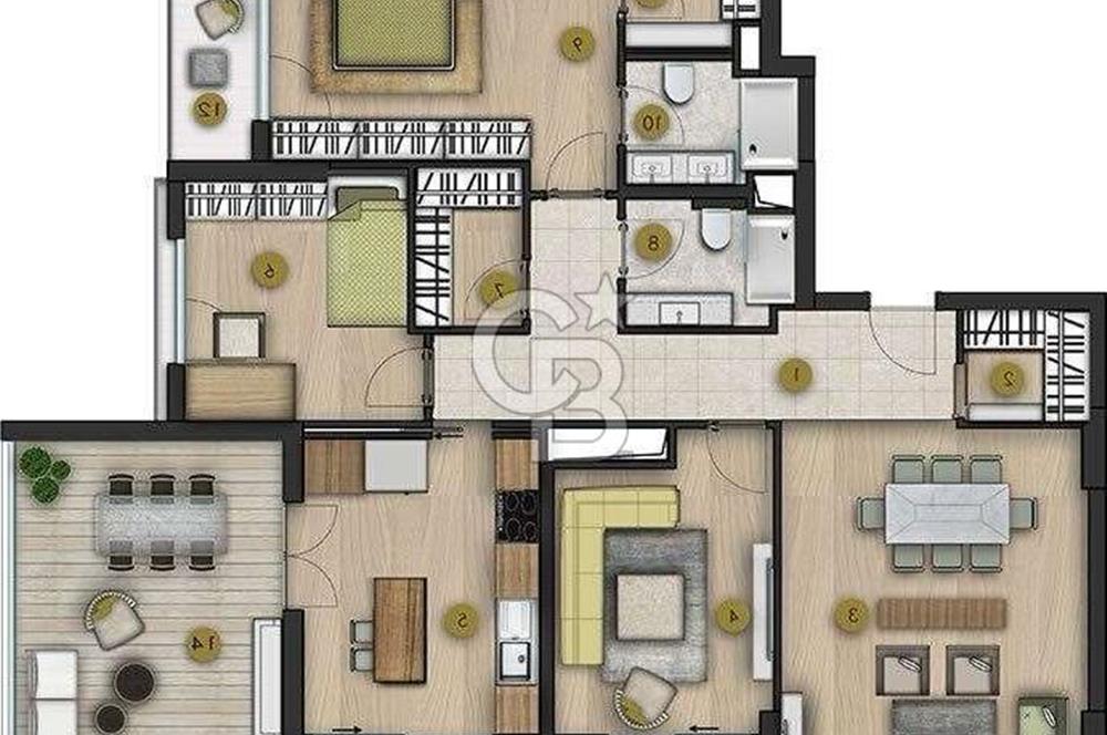ROYAL İNCEK'TE EŞSİZ MANZARALI 3,5+1 DAİRE