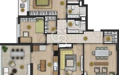 ROYAL İNCEK'TE EŞSİZ MANZARALI 3,5+1 DAİRE