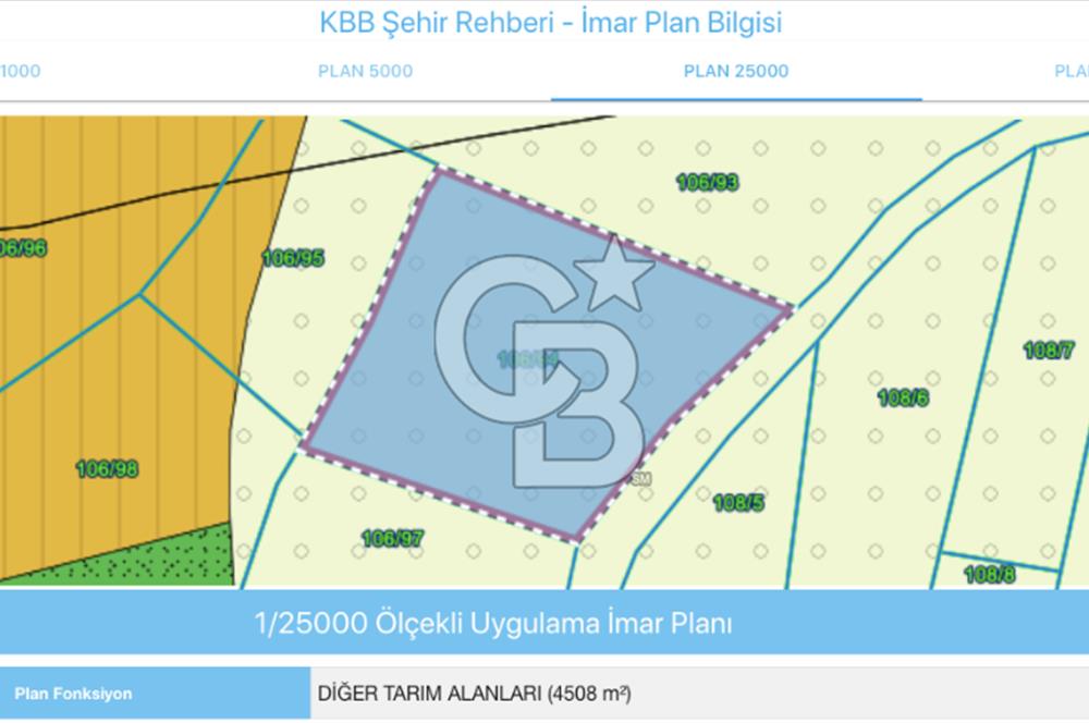 KOCAELİ KARTEPE/ESKİEŞME'DE GÖL MANZARALI SATILIK 4507M2 TARLA