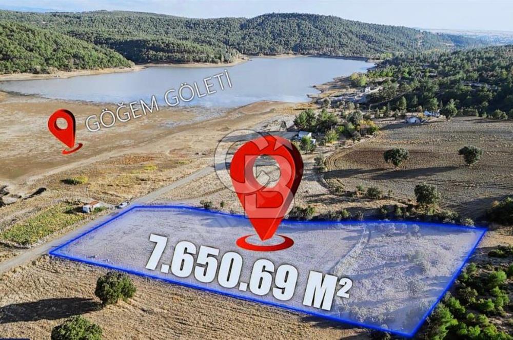 CB OPİA'DAN YATIRIMA UYGUN 7650M² TARLA - GÖĞEM GÖLETİ MANZARALI 