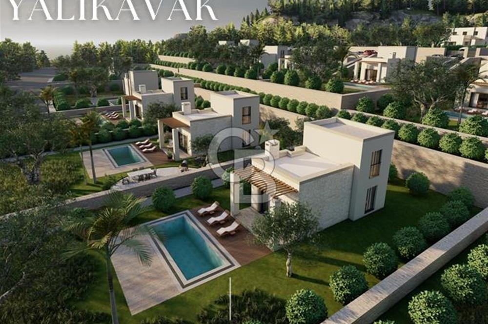 Bodrum Yalıkavak 2+1 Müstakil havuzlu 400m2 Bahçe payı Fırsat proje