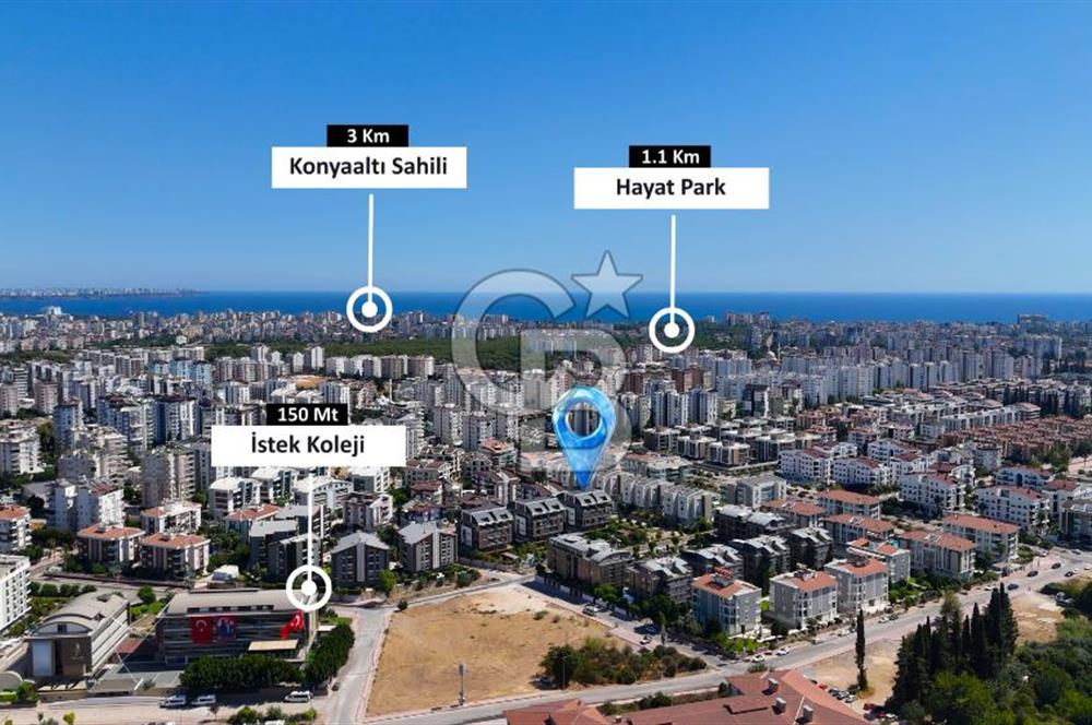Konyaaltı Konaklar Bölgesi'nde Prestijli Lüks 4+1 Dubleks