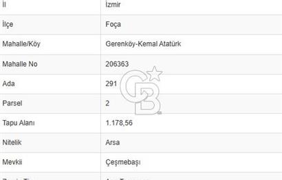 İZMİR FOÇA GERENKÖY SATILIK ARSA