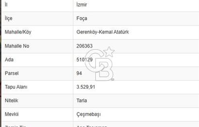 İZMİR FOÇA GERENKÖY SATILIK ARSA