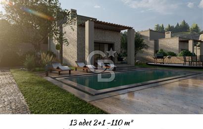 Bodrum Yalıkavak 2+1 Müstakil havuzlu 400m2 Bahçe payı Fırsat proje
