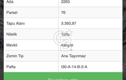 ELMADAĞ KARGALI MEVKİİ'NDE 3393 M2 ASFALT YOLA 10 M.MESAFEDE