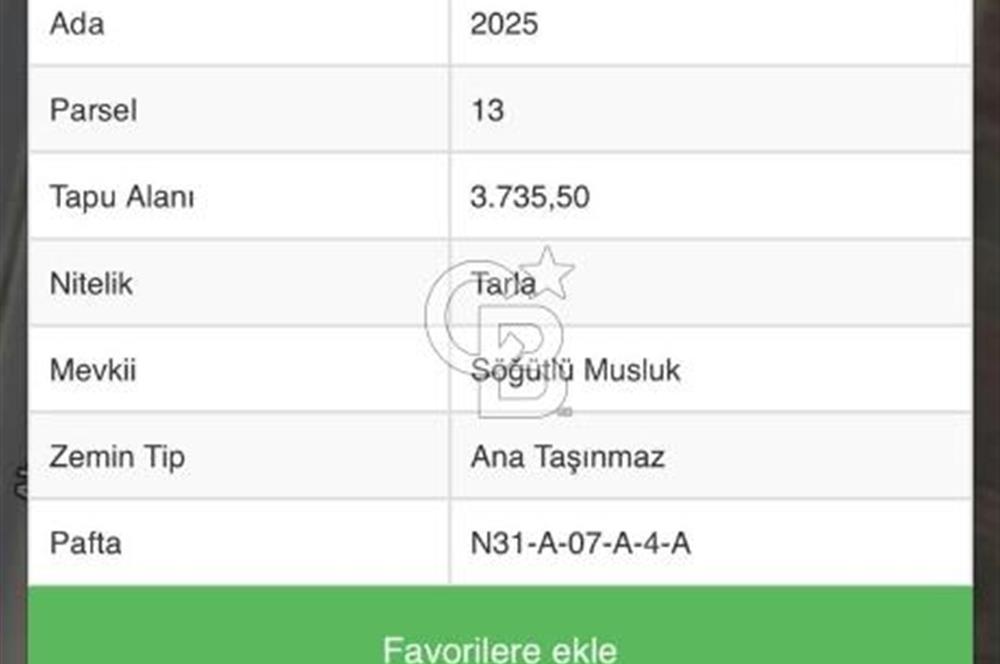 BURDUR BUCAK ANA YOLA CEPHE SATILIK KUPON ARSA