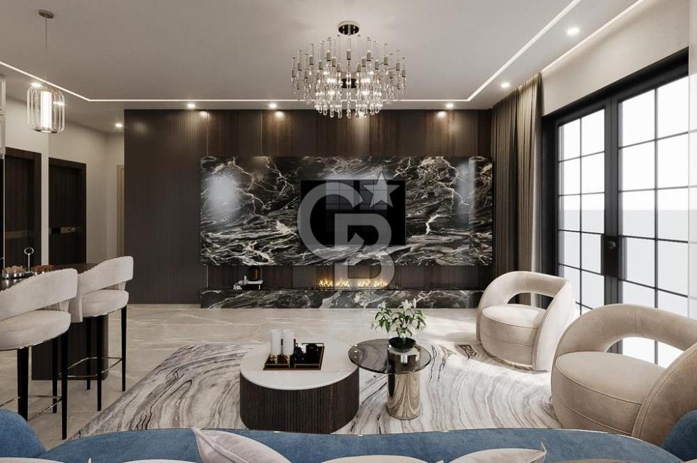 ALANYA İNCEKUM 5 YILDIZLI OTEL KONSEPTİNDE PROJEMİZDEN 1+1 DAİRE