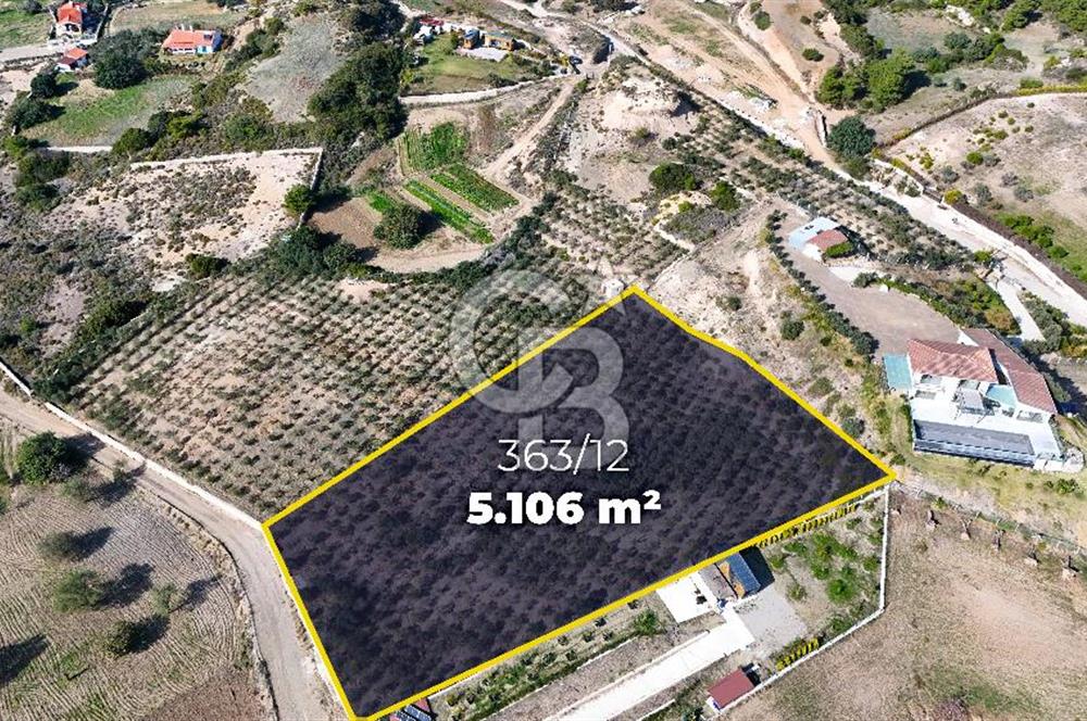 DATÇA KIZLAN'DA DOĞA VE DENİZ MANZARALI 5106m2 SATILIK TARLA