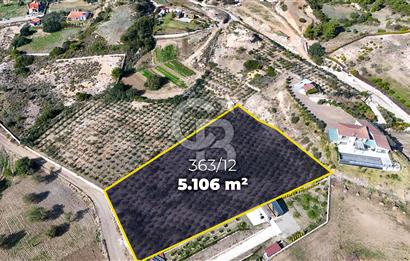 DATÇA KIZLAN'DA DOĞA VE DENİZ MANZARALI 5106m2 SATILIK TARLA