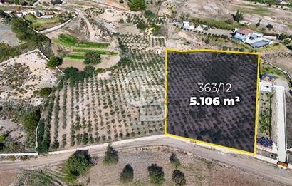DATÇA KIZLAN'DA DOĞA VE DENİZ MANZARALI 5106m2 SATILIK TARLA