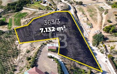 DATÇA KIZLAN'DA DOĞA VE DENİZ MANZARALI 7132m2 SATILIK TARLA