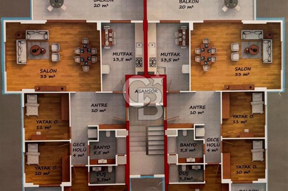 TRABZON SOĞUKSU'DA ARSA PAYI YÜKSEK, FULL MANZARA SATILIK DAİRE