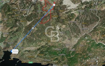 Kaş Sütleğen' de 3.155 m2 Tarla 
