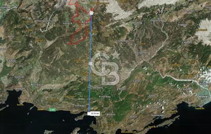 Kaş Sütleğen' de 3.155 m2 Tarla 