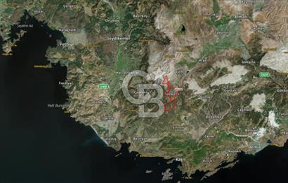Kaş Sütleğen' de 3.155 m2 Tarla 
