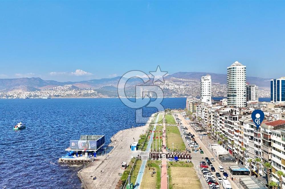ALSANCAK 1. KORDON SATILIK DENİZ MANZARALI 3+1 ÇİFT CEPHE DAİRE