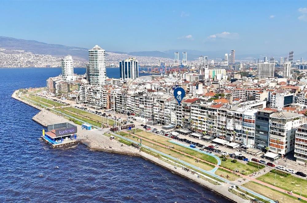 ALSANCAK 1. KORDON SATILIK DENİZ MANZARALI 3+1 ÇİFT CEPHE DAİRE