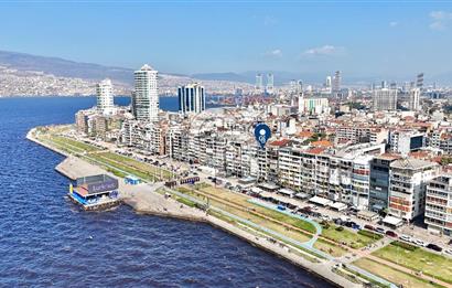 ALSANCAK 1. KORDON SATILIK DENİZ MANZARALI 3+1 ÇİFT CEPHE DAİRE