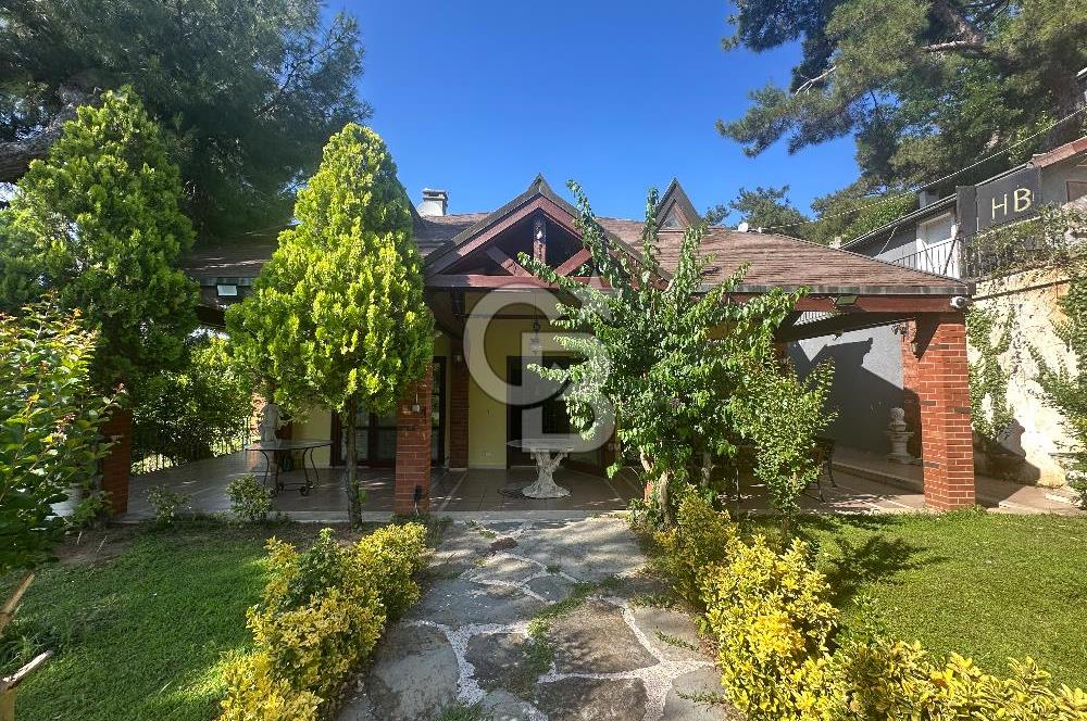 Büyükada da 1579 m2 Havuzlu Çam ve Deniz Manzaralı Satılık 6+1 Villa 