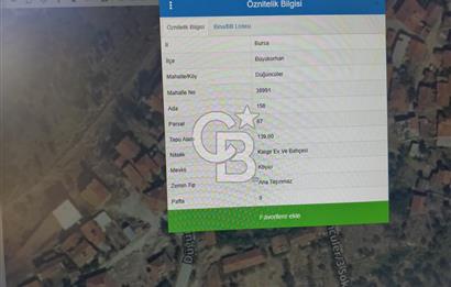 BURSA BÜYÜK ORHAN DÜĞÜNCÜLER KÖYÜNDE 2 KATLI KARGIR EV