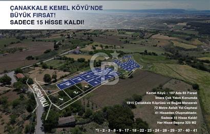 ÇANAKKALE, MERKEZ, KEMEL KÖYÜNDE İMARA ÇOK YAKIN YATIRIM FIRSATI