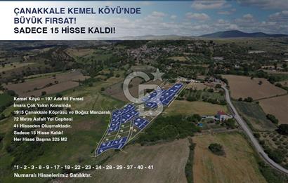 ÇANAKKALE, MERKEZ, KEMEL KÖYÜNDE İMARA ÇOK YAKIN YATIRIM FIRSATI