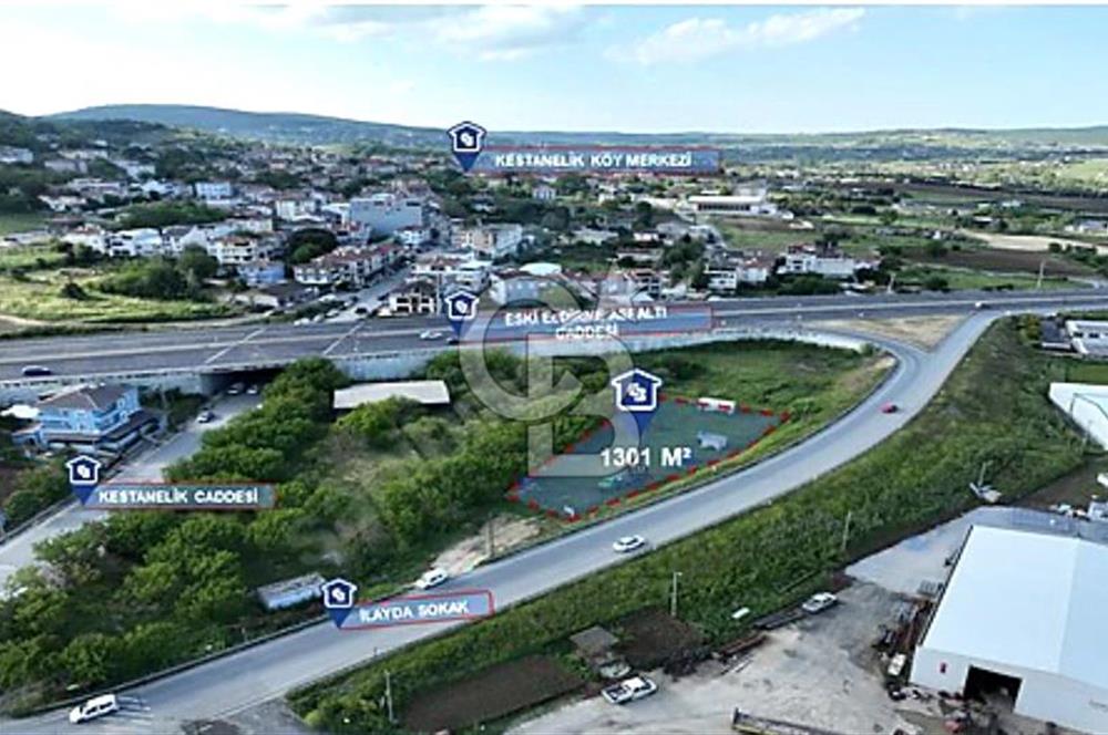 SATILIK 1301M² CADDE CEPHELİ TEK TAPU ARSA