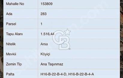 FIRSAT BÜYÜK ANAFARTALAR KÖYÜNDE 1516 M2 İMARLI ARSA