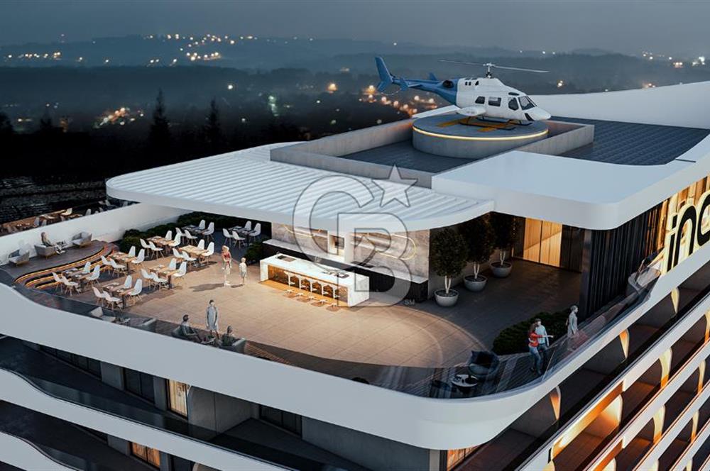 İzmir İnci Smyrna’da Deniz Manzaralı 1+1 Satılık Daire 