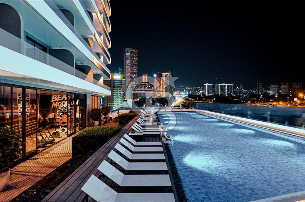 İzmir İnci Smyrna’da Deniz Manzaralı 1+1 Satılık Daire 