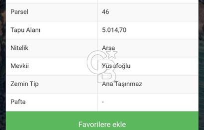 BAYRAMİÇ,BEZİRGANLAR KÖYÜNDE ,TAKASA, KAT KARŞILIĞINA AÇIK ARSA!