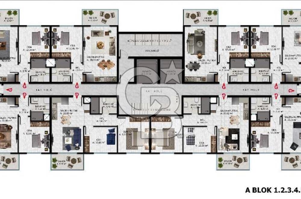 KARACAÖREN MAVİ VATAN 1SİTESİ 2+1 SATILIK DAİRE!