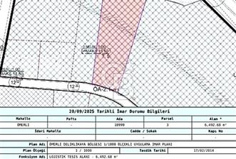 SATILIK DELİKLİKAYA BÖLGESİNDE 3970 M² 1.0 EMSAL ARSA