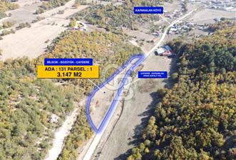 CB ELEGANCE DEN ÇAYDERE KÖYÜNDE YOL BOYU SATILIK TARLA - 3147 M2