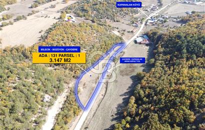 CB ELEGANCE DEN ÇAYDERE KÖYÜNDE YOL BOYU SATILIK TARLA - 3147 M2