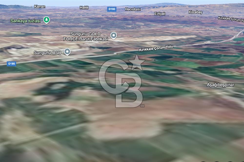 ACİL SATILIK ! ÇORUM SUNGURLU DA TARLA GES E UYGUN
