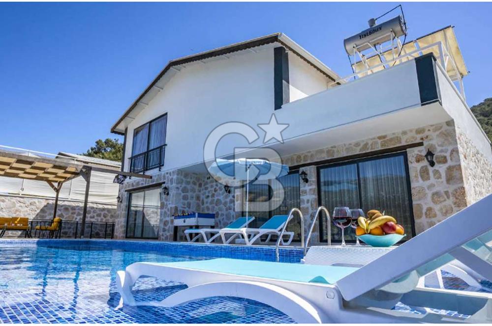 CB GİZDEN KAŞ SARIBELEN MAHALLESİNDE SATILIK İKİ ADET 3+1 VİLLA