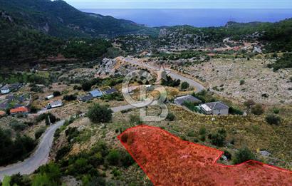 Fethiye Kirme'de Deniz Manzaralı Yatırımlık Tarla
