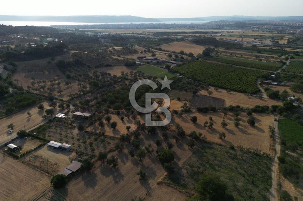 ÇANAKKALE,MERKEZ,SARICAELİ KÖYÜNDE ÇİFT YOLA CEPHE SATILIK TARLA