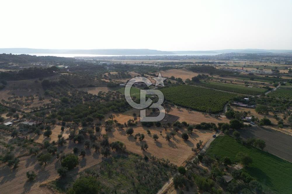 ÇANAKKALE,MERKEZ,SARICAELİ KÖYÜNDE ÇİFT YOLA CEPHE SATILIK TARLA