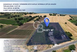 ÇANAKKALE, AYVACIK, KÖSÖDERE KÖYÜ'NDE SATILIK ÇİFTLİK EVİ,ARAZİ