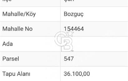 ÇANAKKALE/ÇAN'DA "36.000M2"ARAZİ FIRSAT FİYATA...